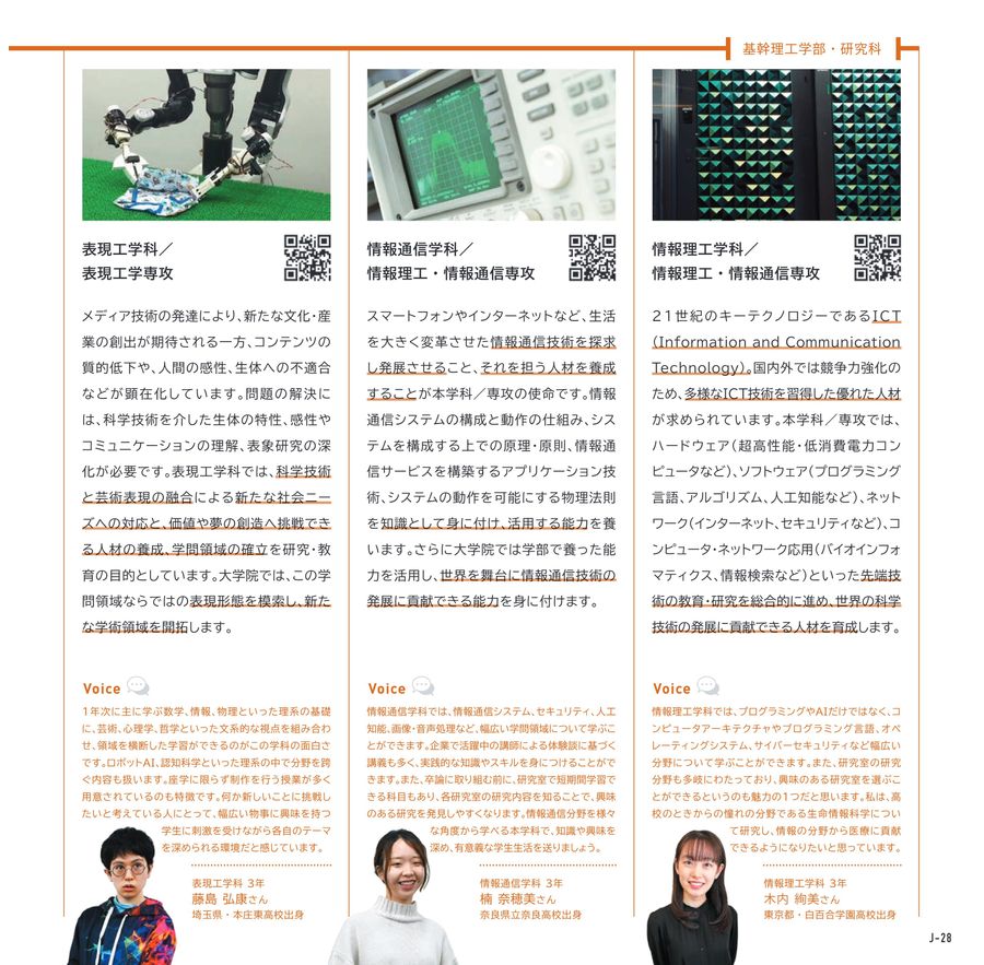 基幹・創造・先進理工学部 (日本語)